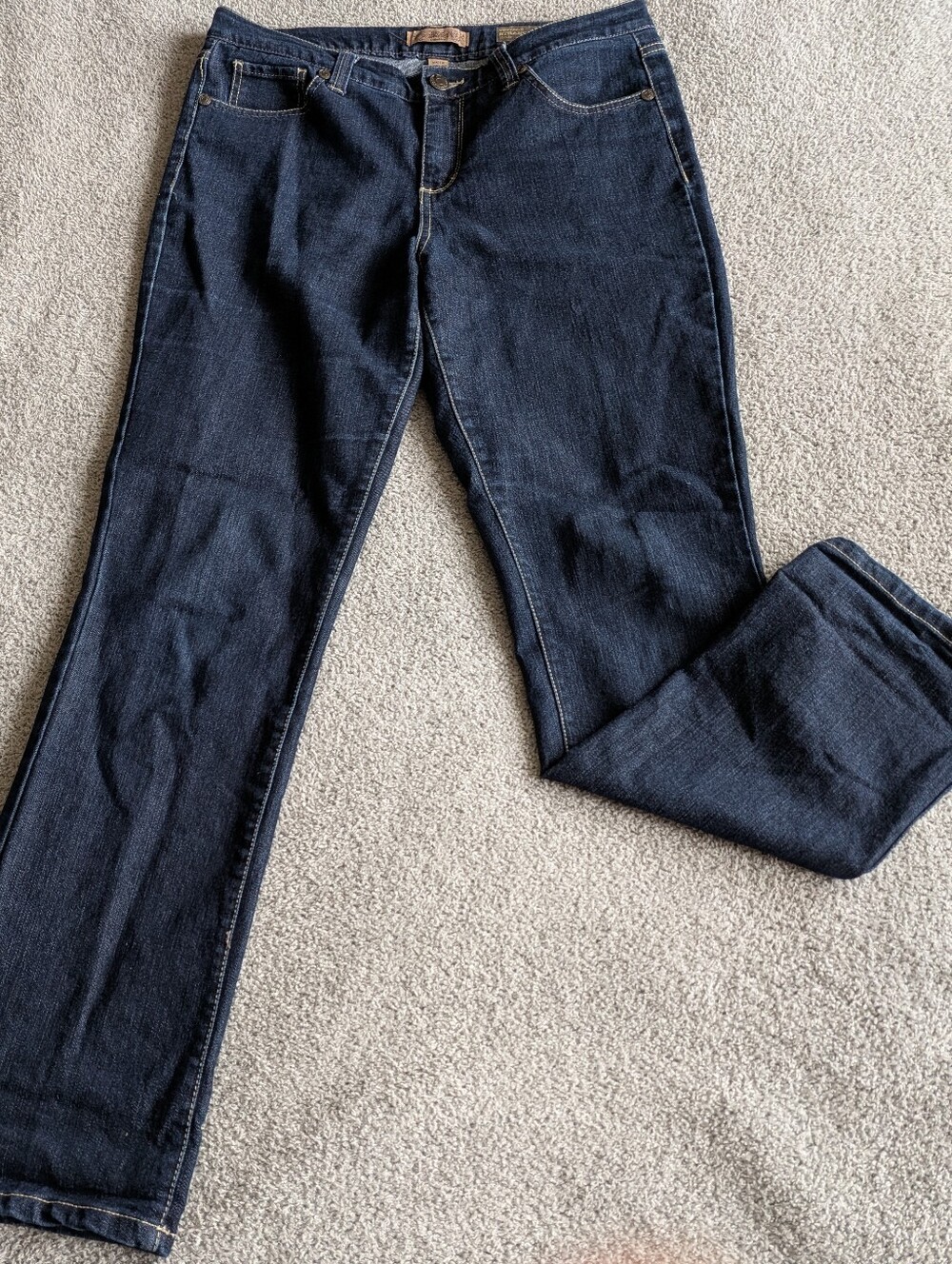 🌼B2G1🌼 Nine West Vintage America Classic Straight-Leg Jeans in Dark Blue